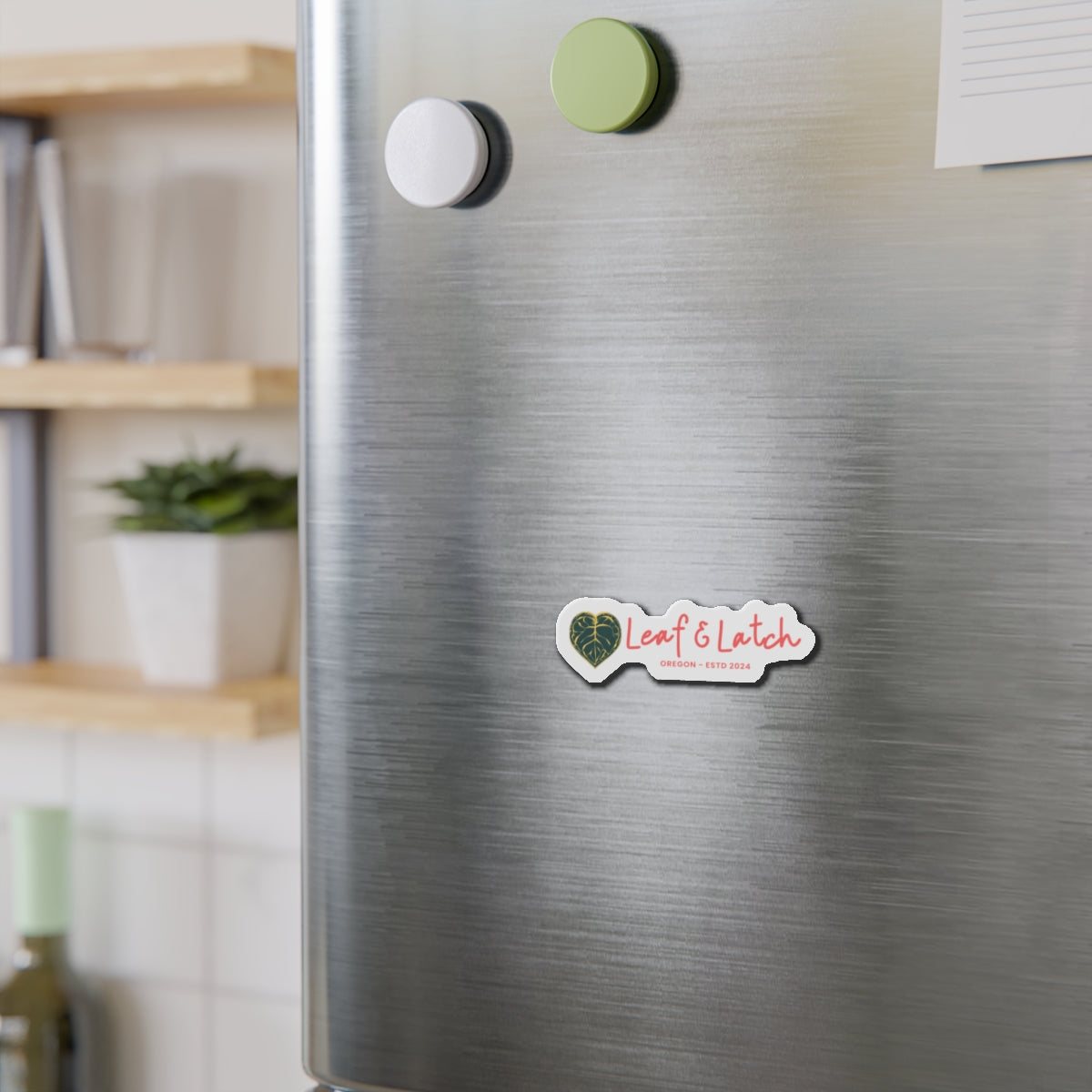 Leaf & Latch Luxe Edition Die-Cut Magnets | Heart-Shaped Oregon Decor | Perfect for Home & Gifts - Stick This Sticker Co LLC