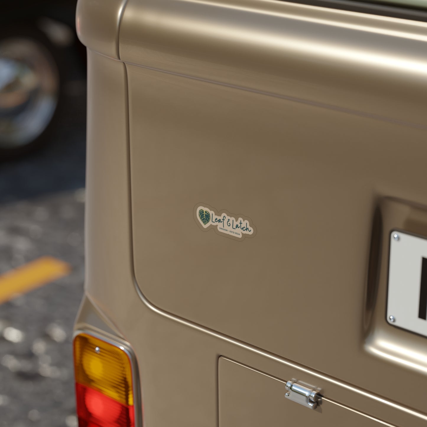 Leaf & Latch Earthy Edition Die-Cut Outdoor Sticker - Nature Lover's Decor for Cars, Laptops, and Water Bottles - Stick This Sticker Co LLC