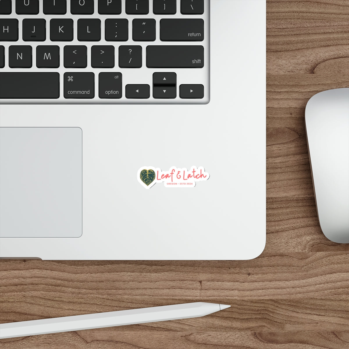 Leaf & Latch Luxe Edition Die-Cut Stickers - Heart & Leaf Design for Nature Lovers - Stick This Sticker Co LLC