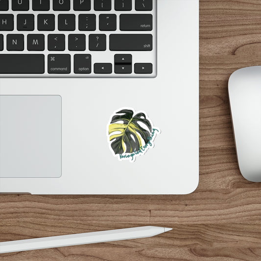 Variegated Everything Die-Cut Stickers - Inspirational Leaf Design for Laptops & Mugs - Stick This Sticker Co LLC