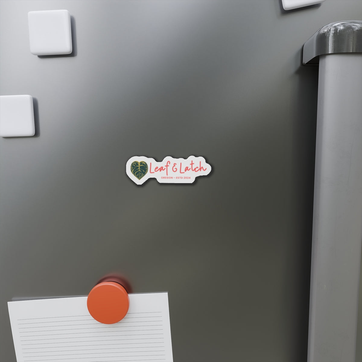 Leaf & Latch Luxe Edition Die-Cut Magnets | Heart-Shaped Oregon Decor | Perfect for Home & Gifts - Stick This Sticker Co LLC