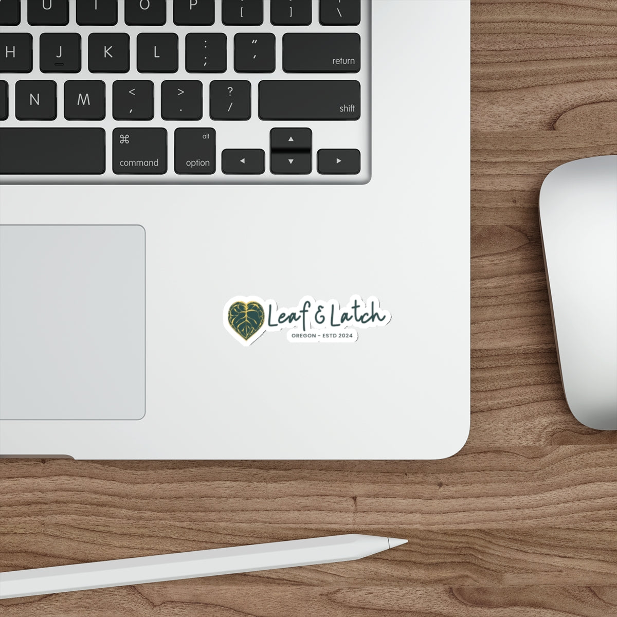 Leaf & Latch Brand Crest Die-Cut Stickers - Eco-Friendly Designs for Nature Lovers - Stick This Sticker Co LLC