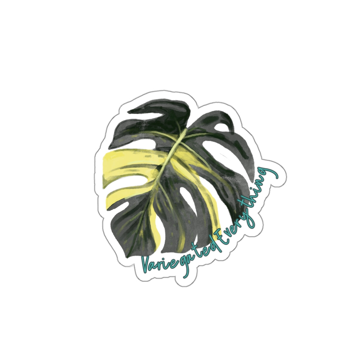Variegated Everything Die-Cut Stickers - Inspirational Leaf Design for Laptops & Mugs - Stick This Sticker Co LLC