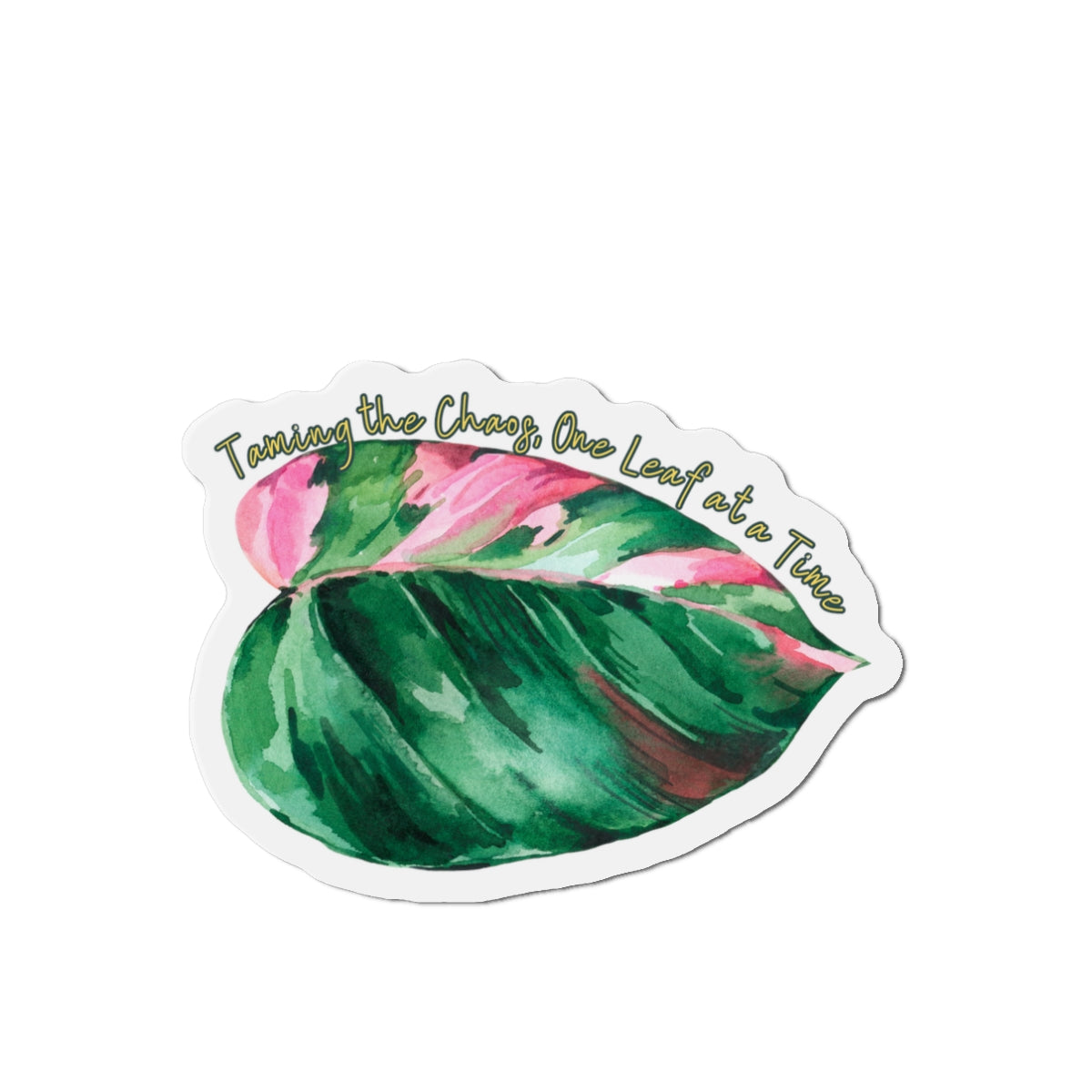 Taming the Chaos – Leaf Lounge Edition Die-Cut Magnet - Stick This Sticker Co LLC