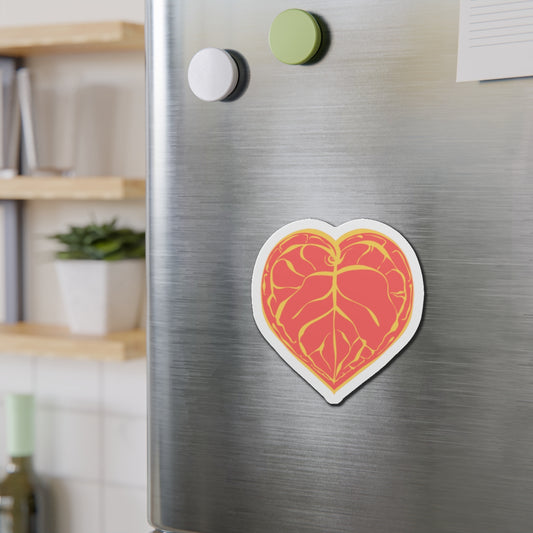Sunbeam Heartleaf Die-Cut Magnet – Colorful Nature-Inspired Decor - Stick This Sticker Co LLC