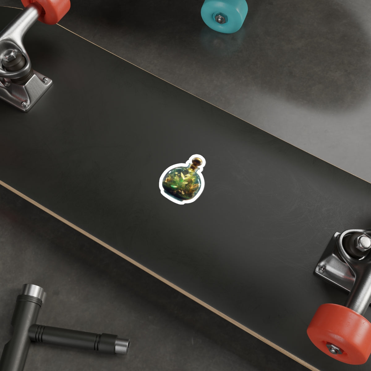 Potion Bottle Terrarium Die-Cut Stickers - Nature-Inspired Decor for Laptops & Journals - Stick This Sticker Co LLC