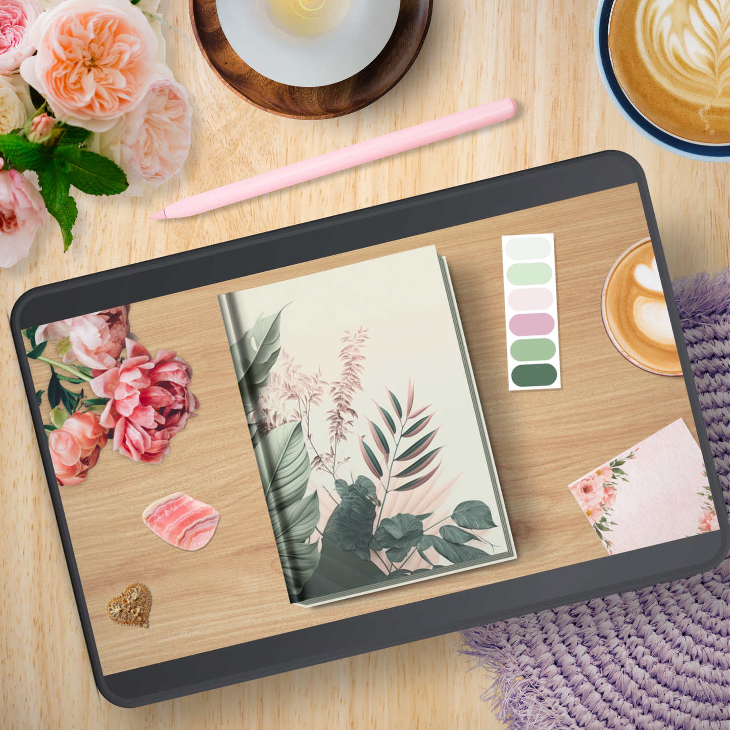 Gratitude Grove Petite Ritual Digital Journal | Hyperlinked Digital Gratitude Journal