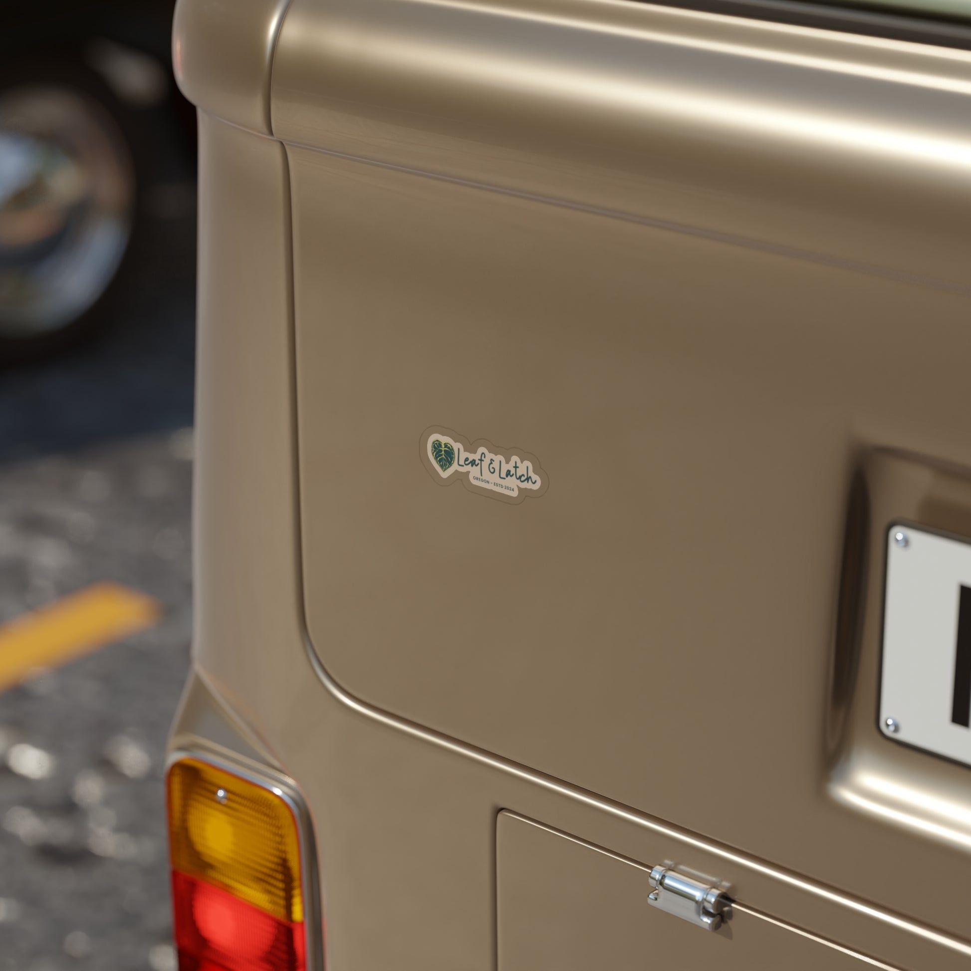 Leaf & Latch Earthy Edition Die-Cut Outdoor Sticker - Nature Lover's Decor for Cars, Laptops, and Water Bottles - Stick This Sticker Co LLC