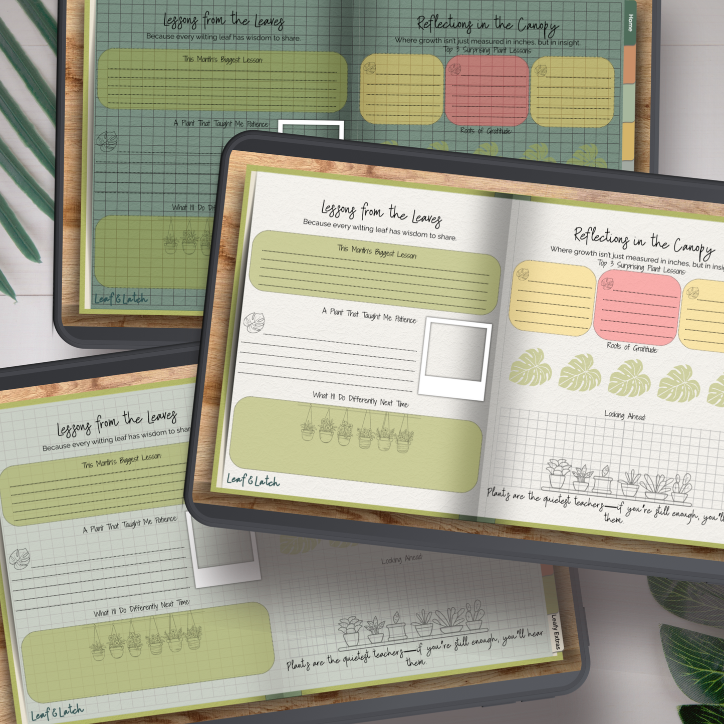 Plug & Plan: Plant Parent 101 – Volume 1 | Digital Planner Inserts (19 Layouts) + Printable Journal (44 Pages)