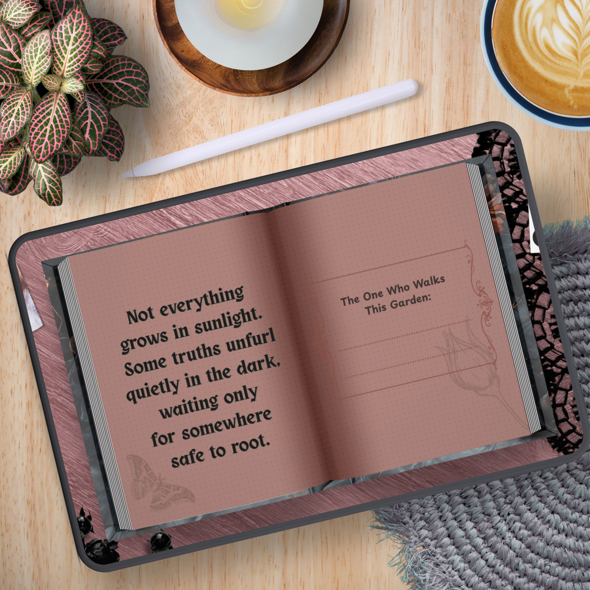 Shadow Garden – A Mental Unload Journal | Digital Brain Dump Journal for Overwhelmed Minds - Stick This Sticker Co LLC