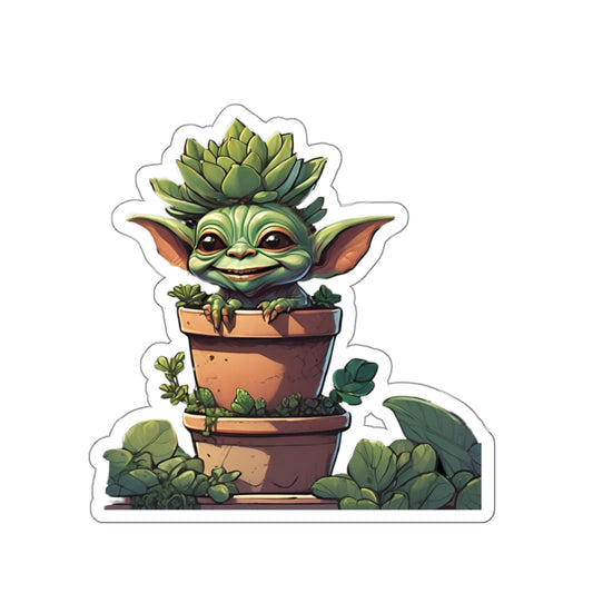 Succulent Goblin in Pots Die-Cut Stickers | Greenery Decor | Perfect for Laptops & Scrapbooks - Stick This Sticker Co LLC