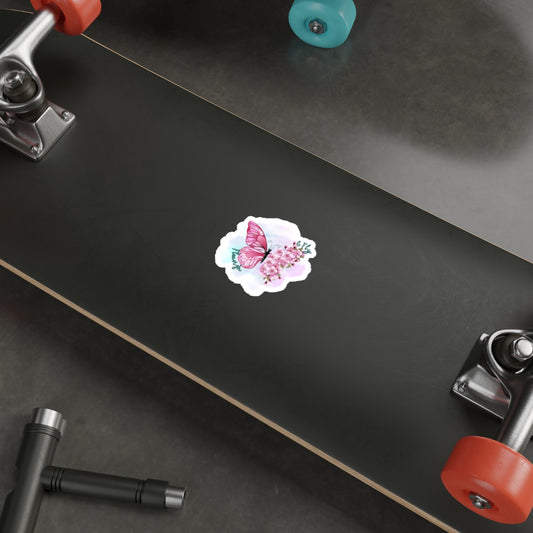 Flourish & Fly Butterfly Die-Cut Stickers | Inspirational Floral Stickers for Laptop, Water Bottle, Journals - Stick This Sticker Co LLC