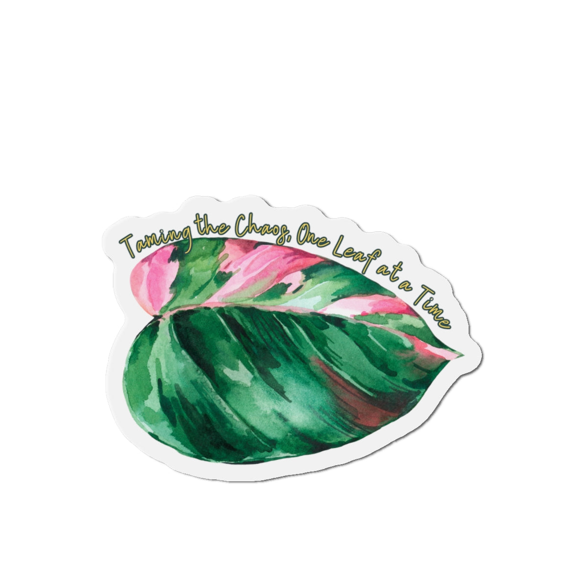 Taming the Chaos – Leaf Lounge Edition Die-Cut Magnet - Stick This Sticker Co LLC