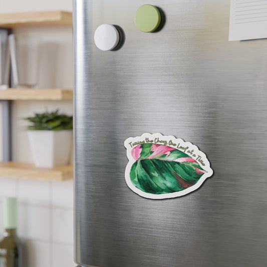 Taming the Chaos – Leaf Lounge Edition Die-Cut Magnet - Stick This Sticker Co LLC