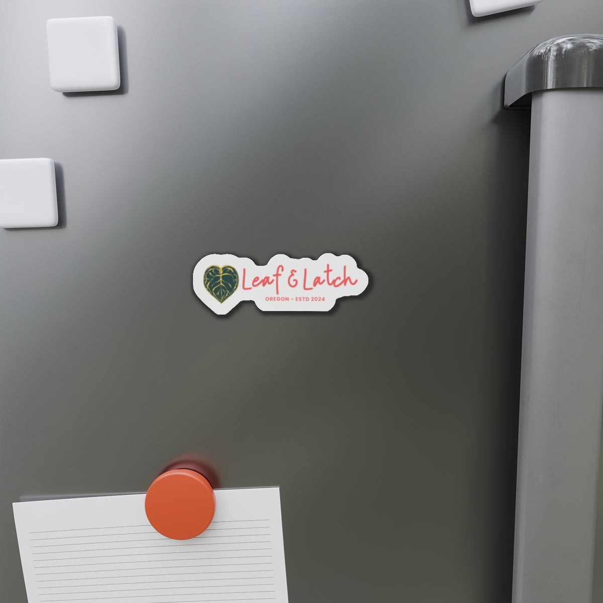 Leaf & Latch Luxe Edition Die-Cut Magnets | Heart-Shaped Oregon Decor | Perfect for Home & Gifts - Stick This Sticker Co LLC