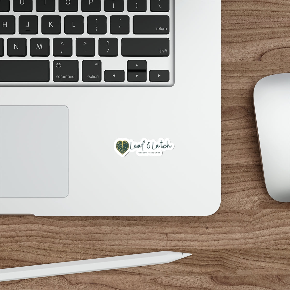 Leaf & Latch Brand Crest Die-Cut Stickers - Eco-Friendly Designs for Nature Lovers - Stick This Sticker Co LLC
