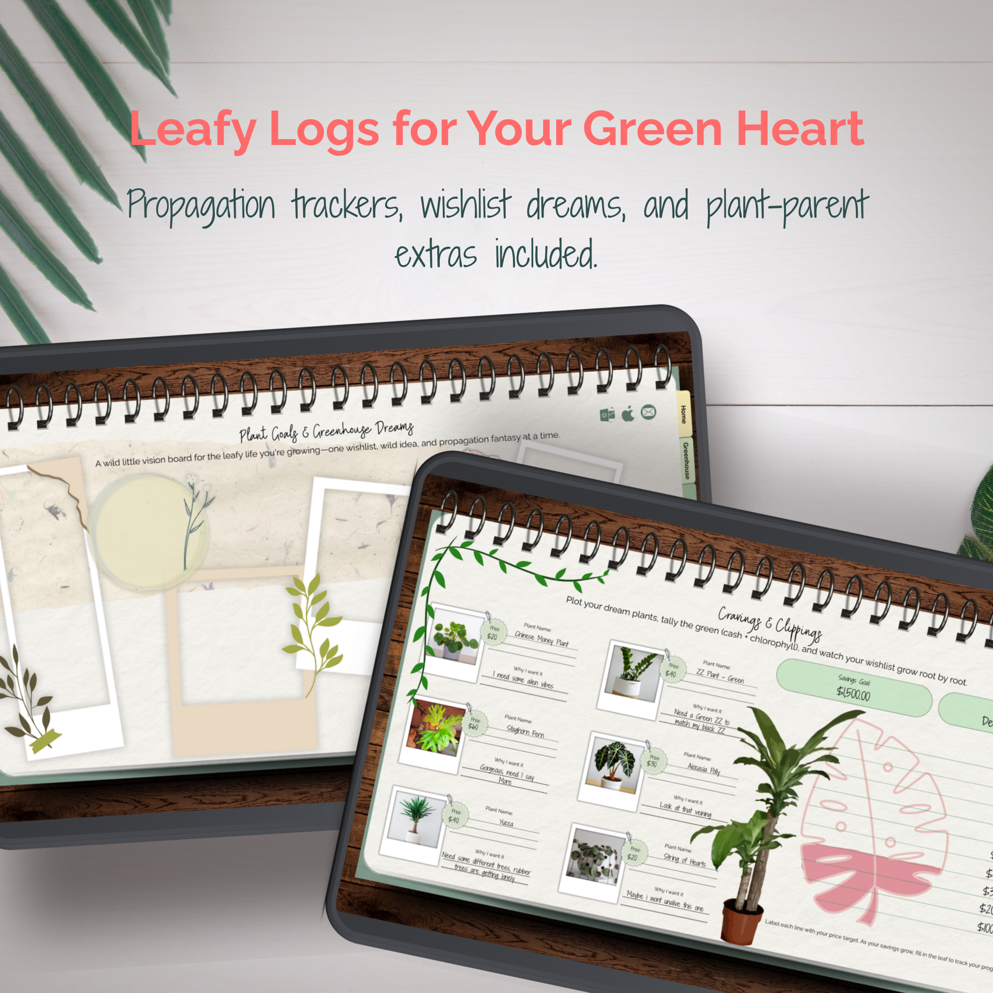 From Chaos to Canopy – 3-Month Undated Digital Planner (Hyperlinked, Plant-Inspired Layout) - Stick This Sticker Co LLC