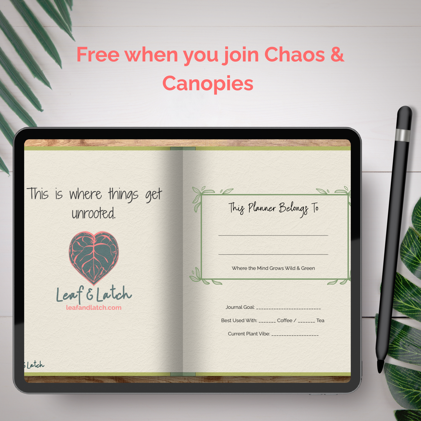 The Shelf Life Mini – Volume 0.5 | Digital Hyperlinked Journal (Undated · Portrait · 3 Subjects) - Stick This Sticker Co LLC