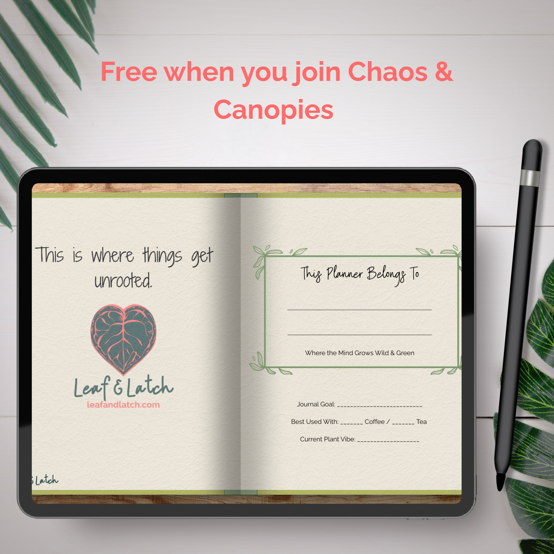The Shelf Life Mini – Volume 0.5 | Digital Hyperlinked Journal (Undated · Portrait · 3 Subjects) - Stick This Sticker Co LLC