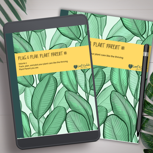 Plug & Plan: Plant Parent 101 – Volume 1 | Digital Planner Inserts (19 Layouts) + Printable Journal (44 Pages)