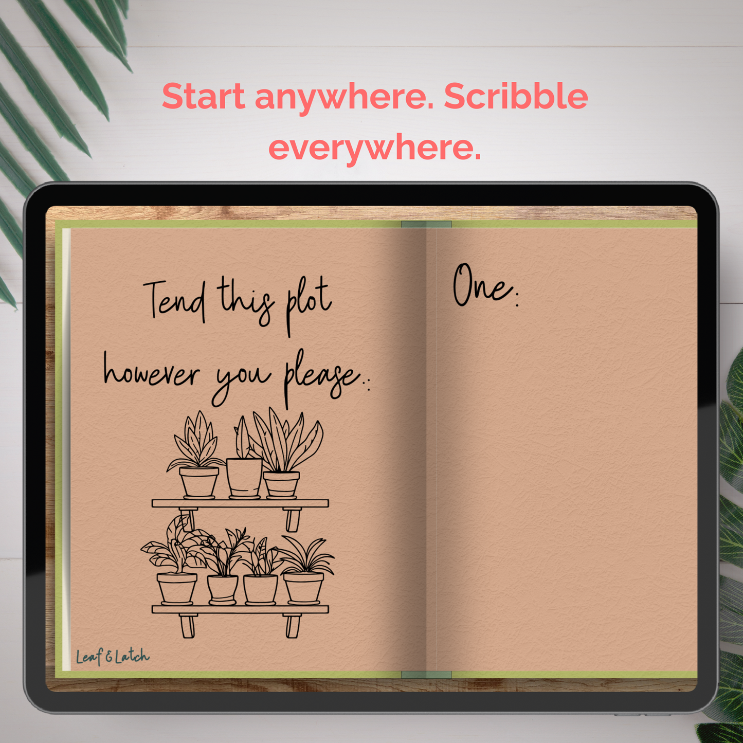 The Shelf Life Mini – Volume 0.5 | Digital Hyperlinked Journal (Undated · Portrait · 3 Subjects) - Stick This Sticker Co LLC