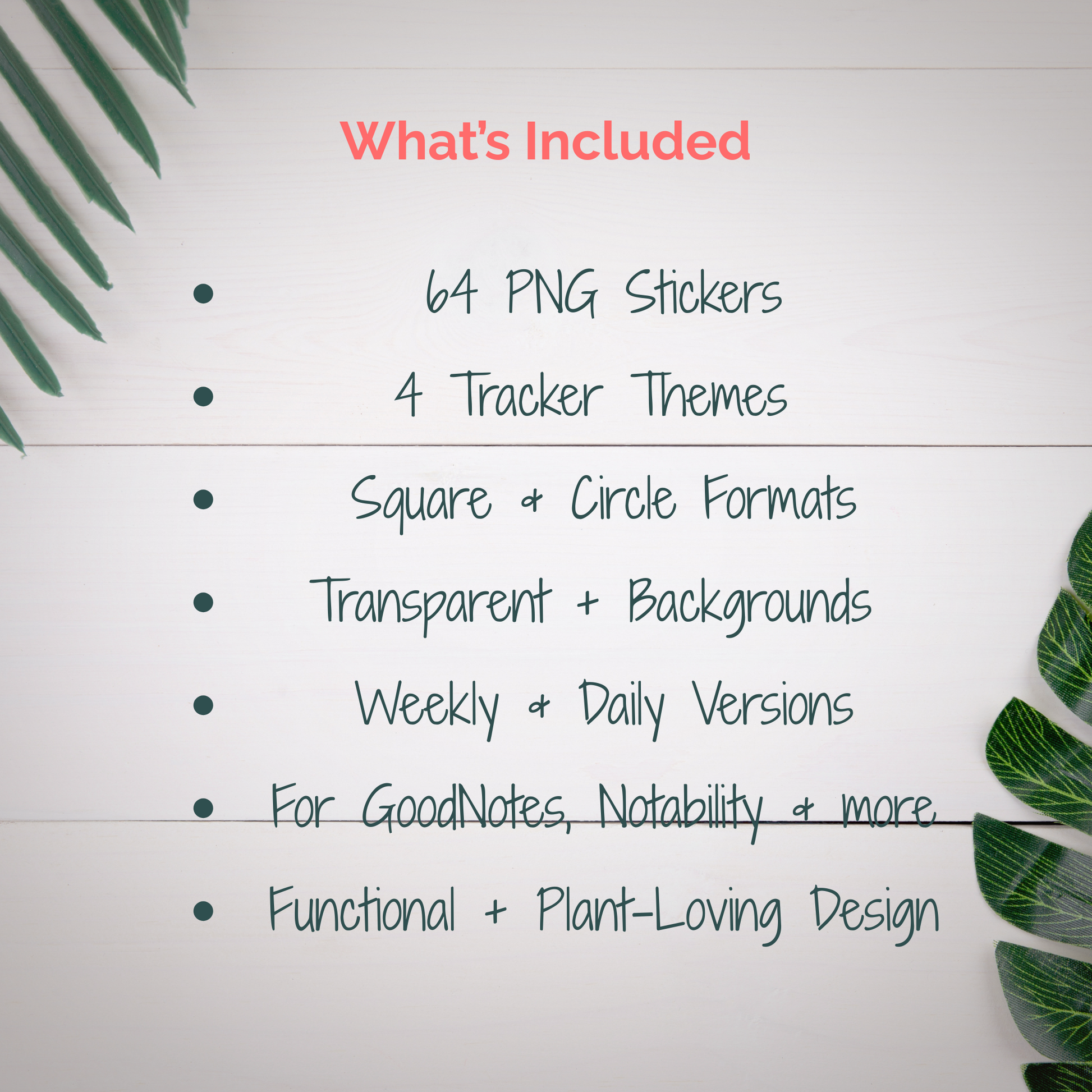 Moodvine Wellness Tracker Pack | 64 Planty PNG Stickers for Mood, Energy, Stress & Cycle Tracking - Stick This Sticker Co LLC